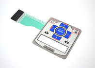 Embossed Tactile Metal Dome Membrane Switch 4 Colors On Surface Overlay