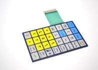 Metal Dome Membrane Switch Keyboard For Remote Controller 110mmx70mm