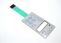 Custom Made Metal Dome Membrane Switch With White Blue Orange Colors