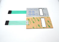 Embossed Tactile Waterproof Membrane Switch With Protection Film On Overlay
