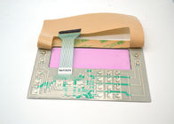 PET Embossed Tactile Membrane Switch With Pink Colored Transparent Display