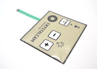 PET PC Material Metal Dome Membrane Switch With LED Waterproof 90x100mm