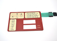 Custom Membrane Switch Panel With Screen Printing Graphic Overlay And Flexible Circuit