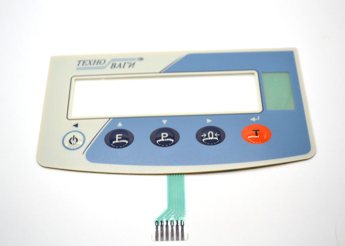 Embossed 5 Buttons Tactile Membrane Switch Anti - Scratch Non Metal Dome Type