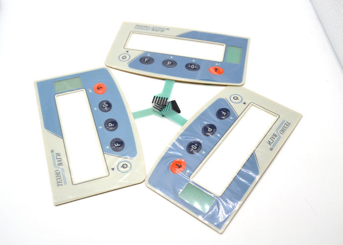 Embossed 5 Buttons Tactile Membrane Switch Anti - Scratch Non Metal Dome Type