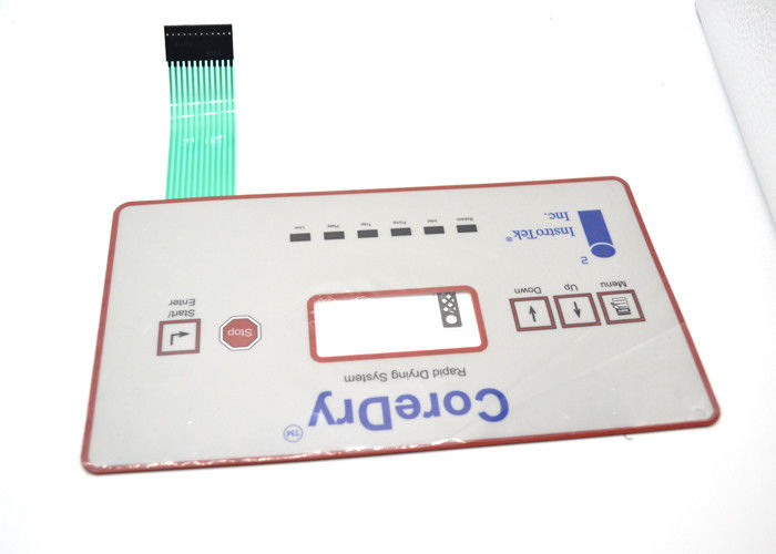 Non Tactile Flat Membrane Keyboard Panel For Core Dry On Rapid Drying System