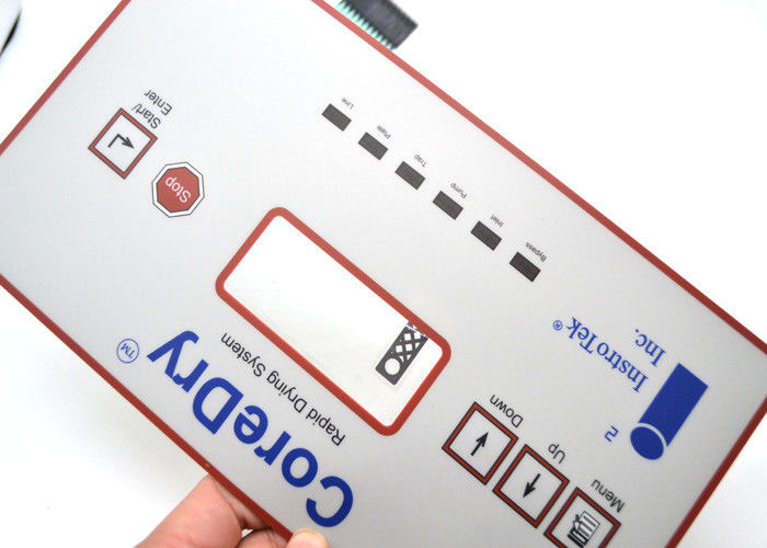 Non Tactile Flat Membrane Keyboard Panel For Core Dry On Rapid Drying System