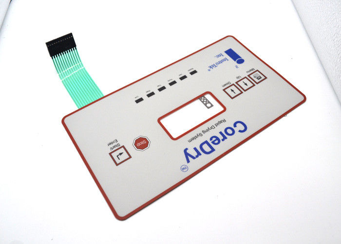 Non Tactile Flat Membrane Keyboard Panel For Core Dry On Rapid Drying System