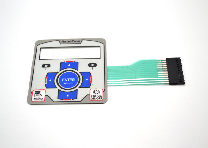 Embossed Tactile Metal Dome Membrane Switch 4 Colors On Surface Overlay