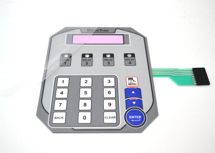 Tactile Flat Metal Dome Membrane Switch , Membrane Type Keyboard ROHS ISO
