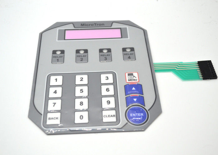 Tactile Flat Metal Dome Membrane Switch , Membrane Type Keyboard ROHS ISO