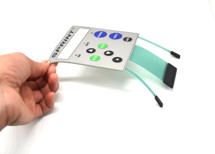 Printer Controller LED Membrane Switch With Tactile Embossed Buttons