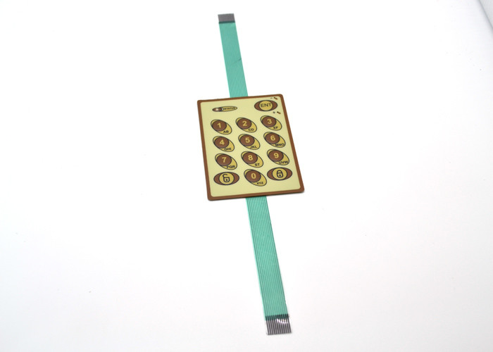 LED Metal Dome Membrane Switch With 2 Circuit / Embossed Tactile Surface Button