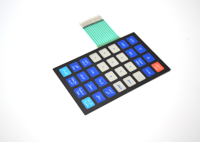Custom Tactile Membrane Keyboard 100mmx70mm With Back Adhesive 3M467
