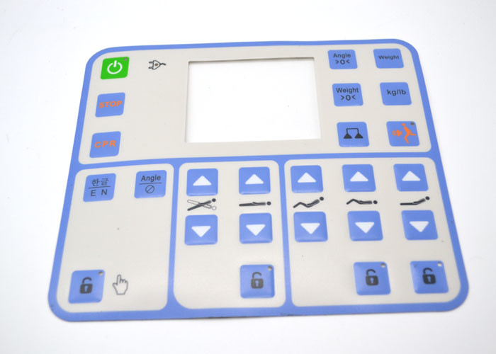 Embossed Tactile Membrane Switch Keypad , Multi Button Membrane Panel Switch