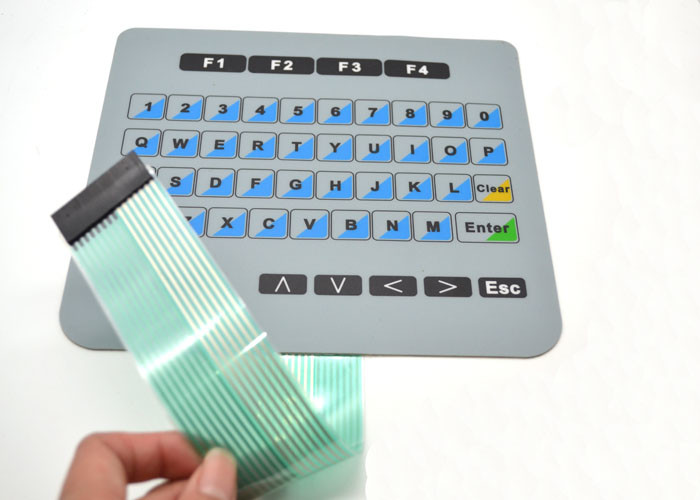 Durable Standard Flat Membrane Switch / Moisture Proof Rubber Membrane Keyboard