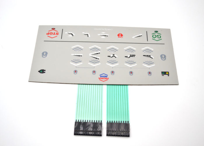 Moisture Proof LED Membrane Switch Embossed Tactile Keypad For Medical Instruments